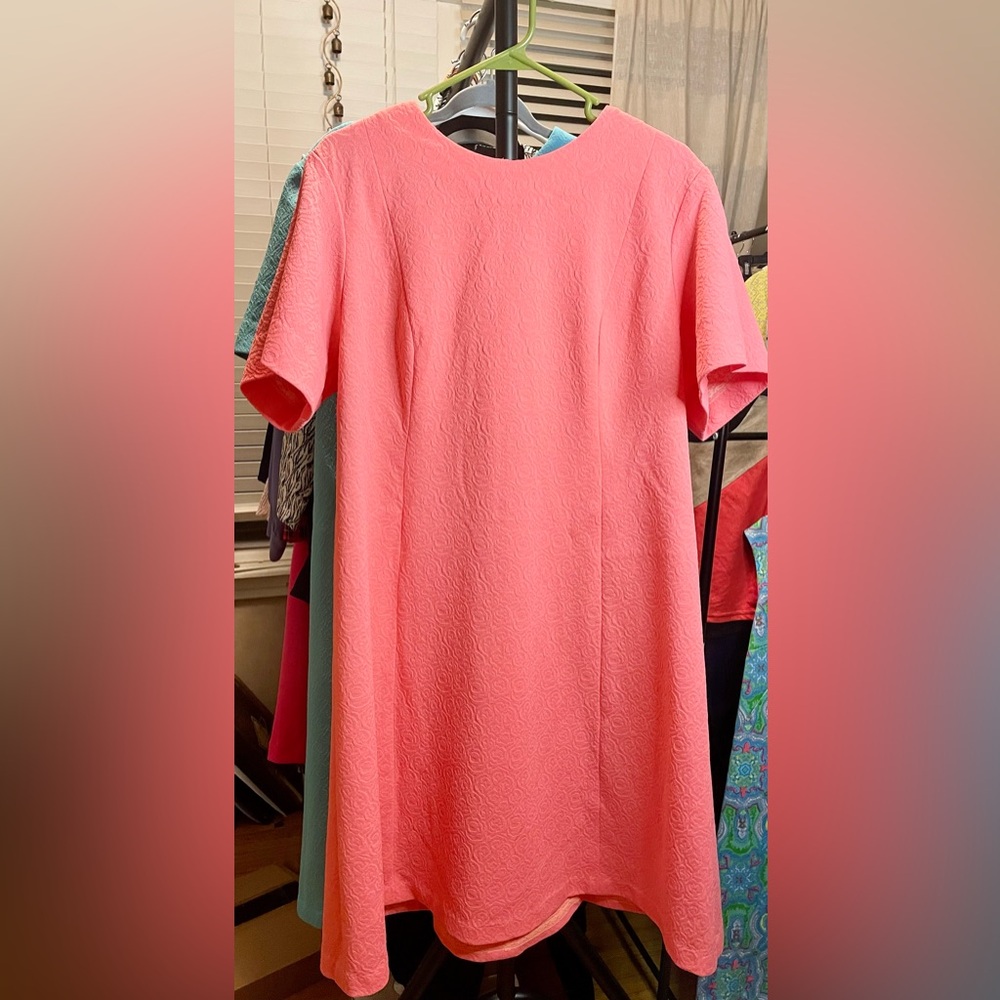 2 VTG 60s Dresses - Coral and Baby Blue - Picture 6 of 12